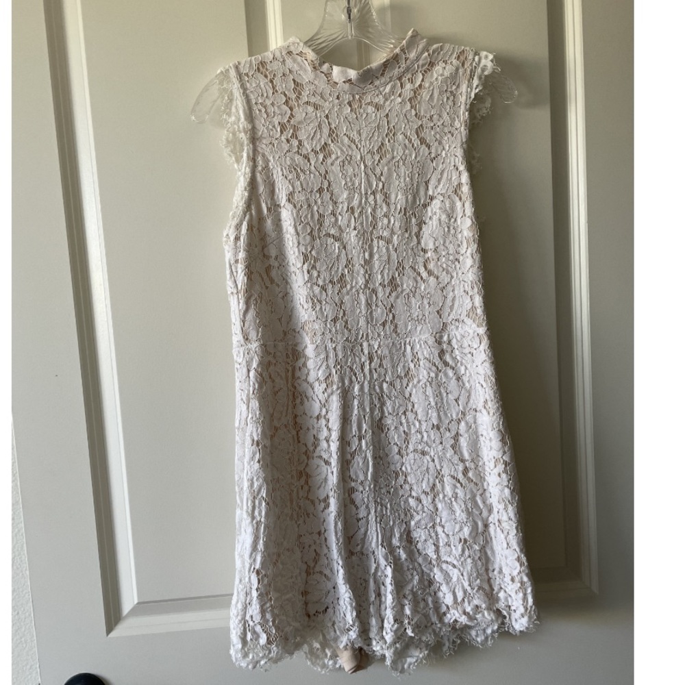 White lace romper